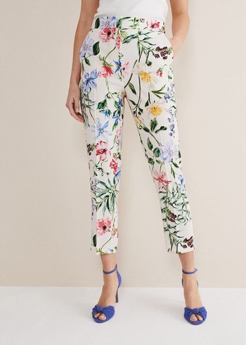 Phase Eight Ulrica Floral Cigarettes Trousers Multicolor Australia | LI5631097